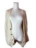 wool& 100% Wool Camo Ivory Wool Cardigan Size L - photo 1