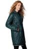 SIGRID OLSEN for J. JILL 100% Nylon 100% Polyester Solid Teal Coat Size L - photo 4