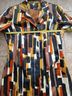 Etcetera 64% Cotton 36% Silk 100% Polyester Print Multi Color Blazer Size 4 - photo 4