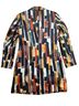 Etcetera 64% Cotton 36% Silk 100% Polyester Print Multi Color Blazer Size 4 - photo 2
