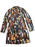 Etcetera 64% Cotton 36% Silk 100% Polyester Print Multi Color Blazer Size 4 - photo 1