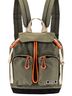 Ganni 100% Polyester Solid Green Backpack One size - photo 1