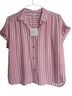 BeachLunchLounge Stripes Pink Button-Down Shirt Size L - photo 1