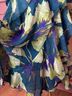 Robbie Bee Floral Blue Green Purple Cocktail Dress Size 12 - photo 7
