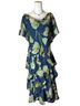 Robbie Bee Floral Blue Green Purple Cocktail Dress Size 12 - photo 1
