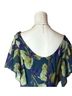 Robbie Bee Floral Blue Green Purple Cocktail Dress Size 12 - photo 2