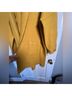 Eileen Fisher 100% Boiled Wool Gold Yellow Coat Size XS - photo 13