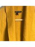 Eileen Fisher 100% Boiled Wool Gold Yellow Coat Size XS - photo 3