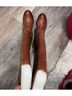 Lucky Brand 100% Leather Brown Boots Size 6 - photo 4