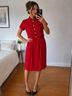 Expo Red Casual Dress Size 10 - photo 4