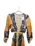 Sandro Yellow Blue Cocktail Dress Size 2 - photo 4