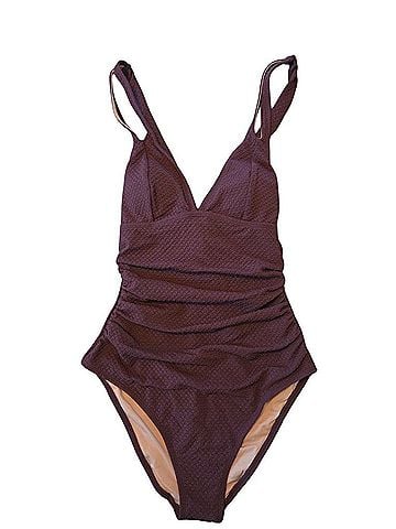 Cupshe plum plunging tummy control One Piece Swimsuit (view 1)