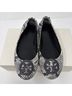 Tory Burch 100% Leather Snake Print Gray Black Flats Size 7 1/2 - photo 4