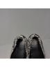 Tory Burch 100% Leather Snake Print Gray Black Flats Size 7 1/2 - photo 3