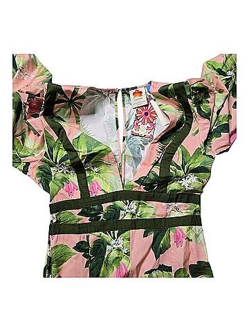 FARM Rio Deep- V Floral Jumpsuit Jumpsuit (view 2)