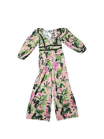 FARM Rio Deep- V Floral Jumpsuit Jumpsuit (view 1)