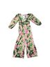 FARM Rio Floral Pink Jumpsuit Size M - photo 1