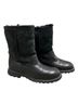 Ugg 100% Leather 100% Sheepskin Black Boots Size 9 - photo 5