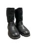 Ugg 100% Leather 100% Sheepskin Black Boots Size 9 - photo 1