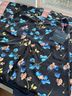 Cynthia Rowley Floral Black Blue Casual Pants Size 4 - photo 5