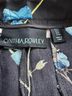 Cynthia Rowley Floral Black Blue Casual Pants Size 4 - photo 3