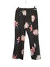 Topshop Polka Dots Floral Black White Pink Casual Pants Size 6 - photo 2
