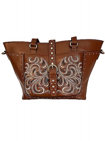 Patricia Nash Lux Ranch Leather Tote (view 1)