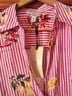 Eliane Rose Stripes Pink Button-Down Shirt Size XL - photo 3