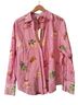 Eliane Rose Stripes Pink Button-Down Shirt Size XL - photo 1