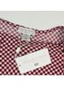 Caroline Constas 100% Polyester Checkered-gingham Red White Cocktail Dress Size S - photo 4