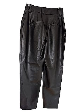 Zara Faux Leather Pants (view 2)