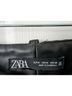Zara 100% Polyurethane Black Faux Leather Pants Size M - photo 3