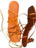 Fashion Nova Orange Sandals Size 8 1/2 - photo 1