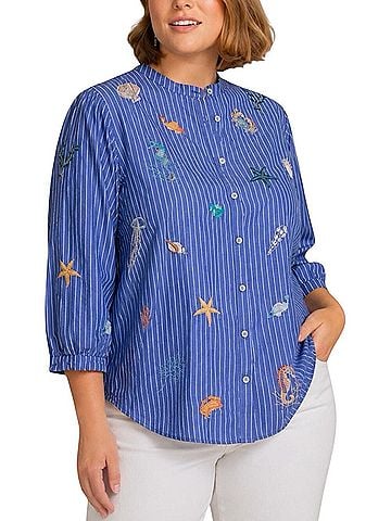 Johnny Was Portia Button-Down Shirt (view 2)
