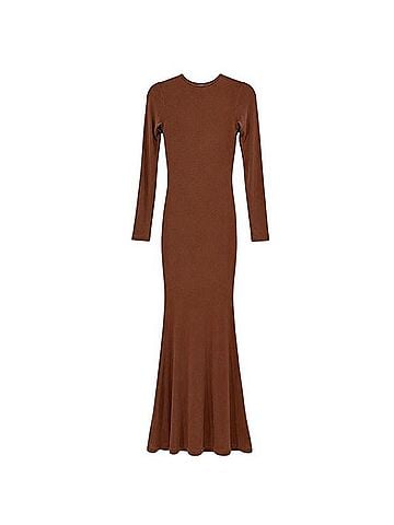 Popilush Built In Shapewear Long Sleeve Maxi Dress Casual Dress (view 2)
