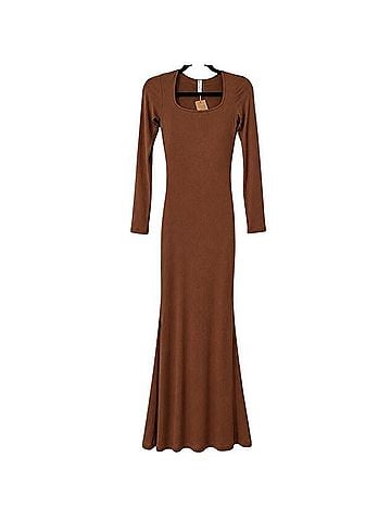 Popilush Built In Shapewear Long Sleeve Maxi Dress Casual Dress (view 1)