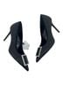 MNG 100% Satin Solid Black Heels Size EU 37 - photo 5