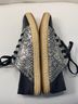 GEOX Snake Print Silver Black Sneakers Size 6 - photo 4