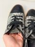 GEOX Snake Print Silver Black Sneakers Size 6 - photo 11