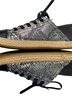 GEOX Snake Print Silver Black Sneakers Size 6 - photo 2