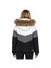 NILS 100% Polyester Color Block Black Gray White Snow Jacket Size 8 - photo 3