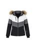 NILS 100% Polyester Color Block Black Gray White Snow Jacket Size 8 - photo 1