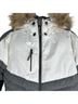 NILS 100% Polyester Color Block Black Gray White Snow Jacket Size 8 - photo 16
