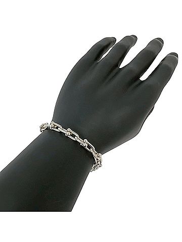 Tiffany & Co. TIFFANY&amp;Co. Tiffany HardWear Small Link Bracelet, Sterling Silver 925, Item No. 55950 (view 2)