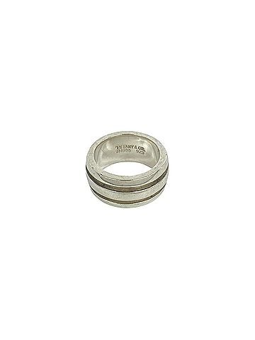 Tiffany & Co. TIFFANY&amp;Co. Tiffany Vintage Grooved Double Line Ring, Sterling Silver 925, Accessory, Silver, 26808 (view 1)