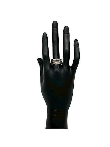 Tiffany & Co. TIFFANY&amp;Co. Tiffany Vintage Grooved Double Line Ring, Sterling Silver 925, Accessory, Silver, 26808 (view 2)
