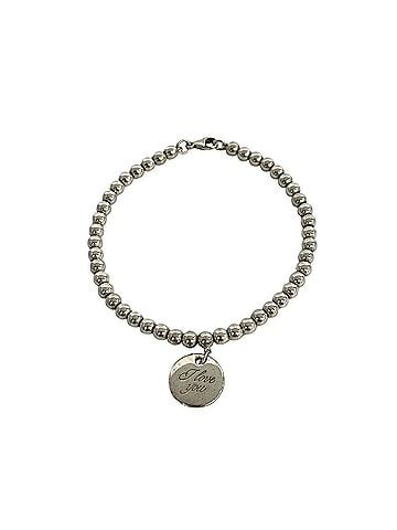 Tiffany & Co. TIFFANY&amp;Co. Tiffany &amp; Co. I LOVE YOU Tag Sterling Silver 925 Ball Chain Bracelet Accessory 26381 (view 1)