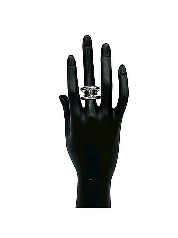 Hermès HERMES Osmos PM Sterling Silver 925 Ring, Accessory for Men and Women, Silver, 36338 (view 2)
