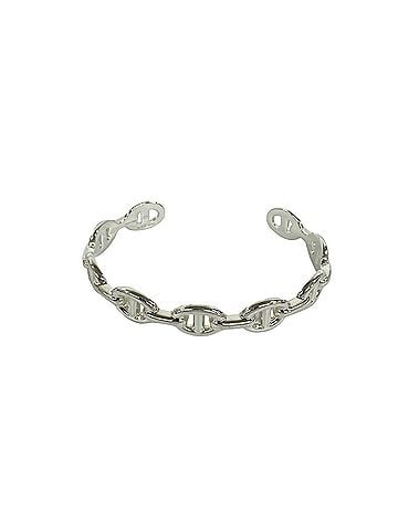 Hermès HERMES Hermes Enchainée Bangle, Sterling Silver 925 Bracelet, Accessory, Men's &amp; Women's, Silver, 36322 (view 1)