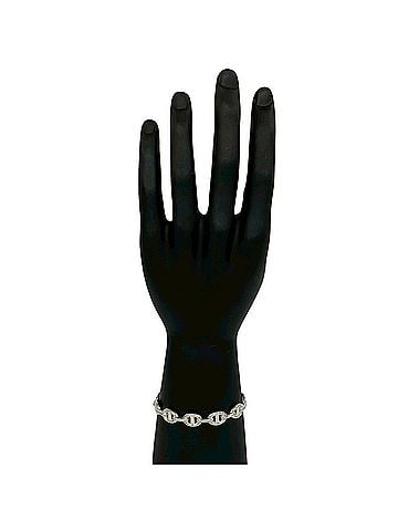 Hermès HERMES Hermes Enchainée Bangle, Sterling Silver 925 Bracelet, Accessory, Men's &amp; Women's, Silver, 36322 (view 2)